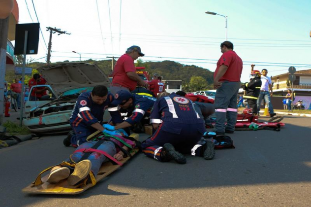 Cancelada Simulação de acidente de trânsito