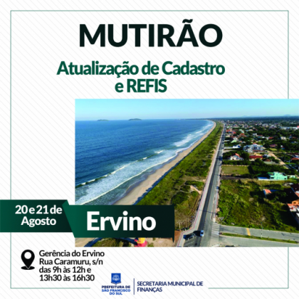 Contribuintes podem aderir ao REFIS durante Mutirão Fiscal