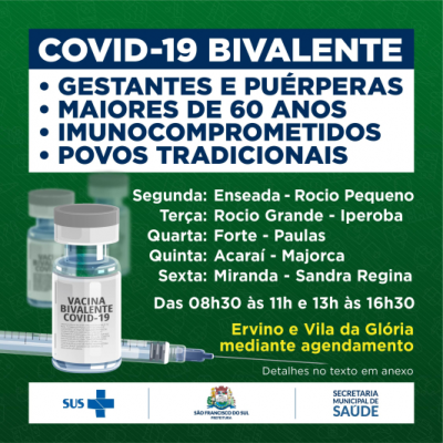 Vacina bivalente contra Covid-19 - Público ampliado