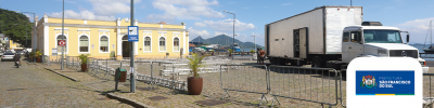 Estrutura da 35ª Festilha começa a ser montada no Centro Histórico