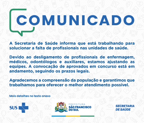 Comunicado falta de profissionais enfermagem_Capa